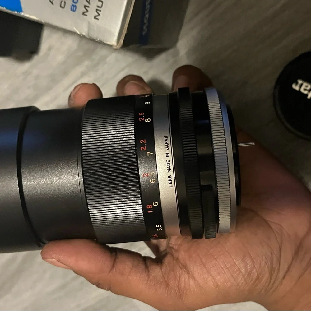 Black Camera Lens Kit with Carrying Case